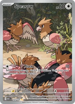 Spearow card from Mega Evolution, number 151/132
