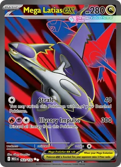 Mega Latias ex card from Mega Evolution, number 163/132