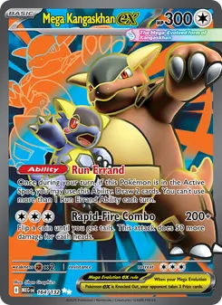 Mega Kangaskhan ex card from Mega Evolution, number 164/132