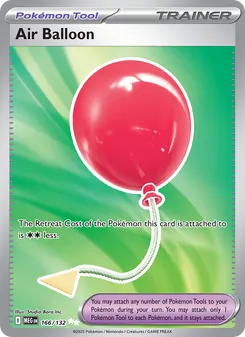 Air Balloon card from Mega Evolution, number 166/132