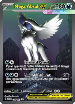 Mega Absol ex card from Mega Evolution, number 180/132