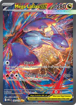 Mega Latias ex card from Mega Evolution, number 181/132