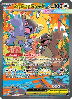 Mega Kangaskhan ex card from Mega Evolution, number 182/132