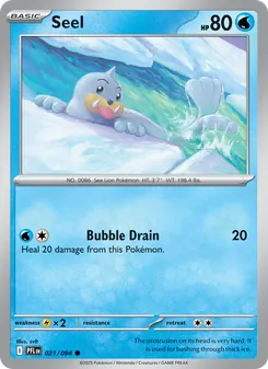 Seel card from Phantasmal Flames, number 021/94
