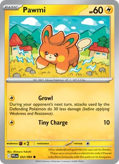 Pawmi card from Phantasmal Flames, number 032/94
