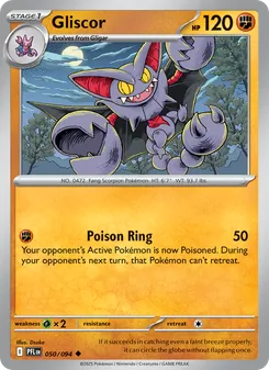 Gliscor card from Phantasmal Flames, number 050/94