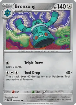 Bronzong card from Phantasmal Flames, number 072/94