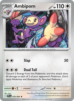 Ambipom card from Phantasmal Flames, number 079/94