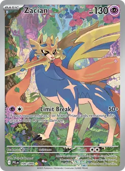 Zacian card from Phantasmal Flames, number 100/94
