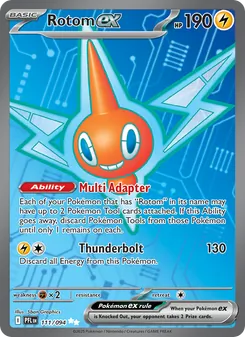 Rotom ex card from Phantasmal Flames, number 111/94
