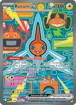 Rotom ex card from Phantasmal Flames, number 126/94