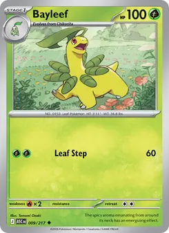 Bayleef card from Ascended Heroes, number 009/217