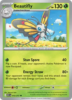 Beautifly card from Ascended Heroes, number 013/217
