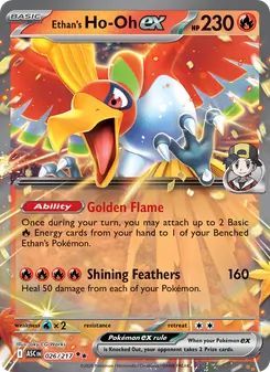 Ethan's Ho-Oh ex card from Ascended Heroes, number 026/217