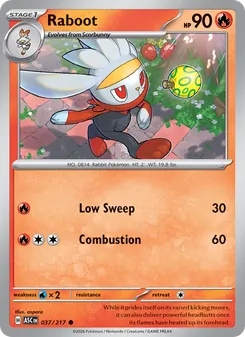 Raboot card from Ascended Heroes, number 037/217