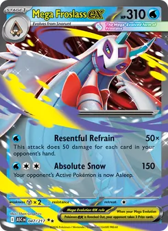 Mega Froslass ex card from Ascended Heroes, number 047/217