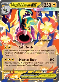 Mega Eelektross ex card from Ascended Heroes, number 061/217