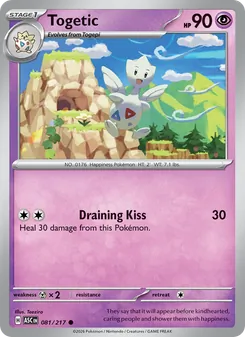 Togetic card from Ascended Heroes, number 081/217