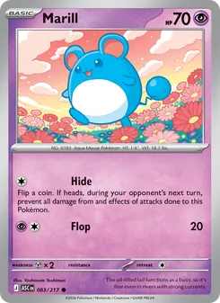 Marill card from Ascended Heroes, number 083/217