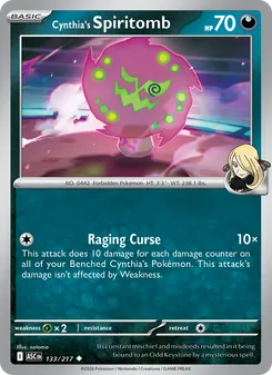 Cynthia's Spiritomb card from Ascended Heroes, number 133/217