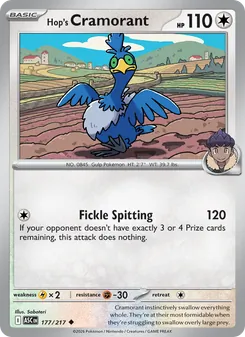 Hop's Cramorant card from Ascended Heroes, number 177/217