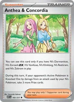 Anthea & Concordia card from Ascended Heroes, number 182/217