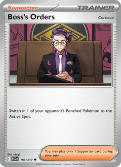 Boss's Orders card from Ascended Heroes, number 183/217