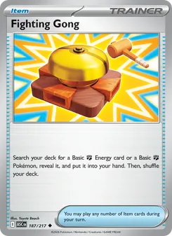 Fighting Gong card from Ascended Heroes, number 187/217