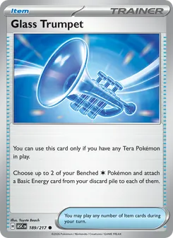 Glass Trumpet card from Ascended Heroes, number 189/217