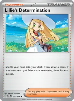 Lillie's Determination card from Ascended Heroes, number 192/217