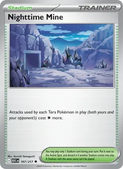 Nighttime Mine card from Ascended Heroes, number 197/217