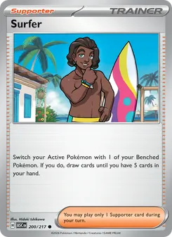Surfer card from Ascended Heroes, number 200/217