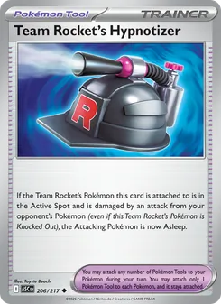 Team Rocket's Hypnotizer card from Ascended Heroes, number 206/217