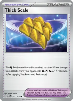 Thick Scale card from Ascended Heroes, number 211/217