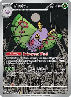 Dustox card from Ascended Heroes, number 220/217