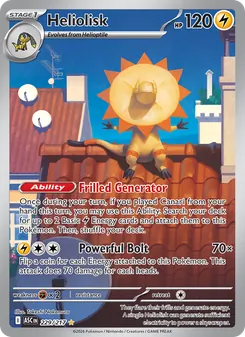 Heliolisk card from Ascended Heroes, number 229/217