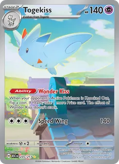 Togekiss card from Ascended Heroes, number 235/217