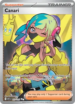 Canari card from Ascended Heroes, number 257/217