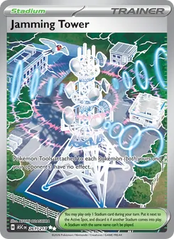 Jamming Tower card from Ascended Heroes, number 261/217