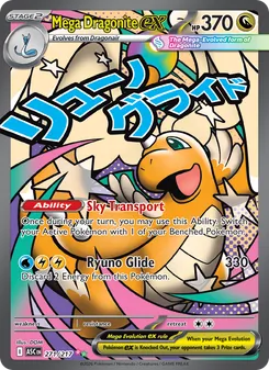Mega Dragonite ex card from Ascended Heroes, number 271/217