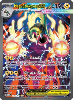 Mega Eelektross ex card from Ascended Heroes, number 278/217