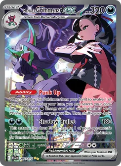 Marnie's Grimmsnarl ex card from Ascended Heroes, number 287/217