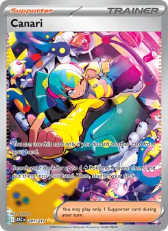 Canari card from Ascended Heroes, number 291/217