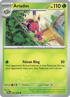 Ariados card from Perfect Order, number 002/88