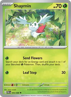 Shaymin card from Perfect Order, number 003/88