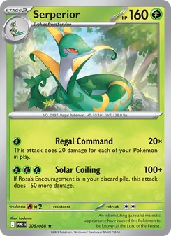 Serperior card from Perfect Order, number 006/88