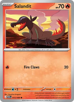 Salandit card from Perfect Order, number 015/88