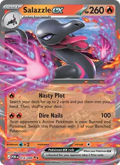 Salazzle ex card from Perfect Order, number 016/88