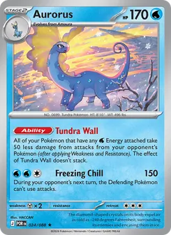 Aurorus card from Perfect Order, number 024/88