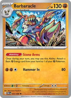 Barbaracle card from Perfect Order, number 043/88